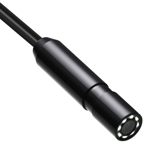 1920P HD Endoscope Camera - 49.2FT Inspection Camera with Semi-Rigid Cable & LED Lights, Compatible with Android iOS Smartphones for Plumbing, Automotive, Industrial Use