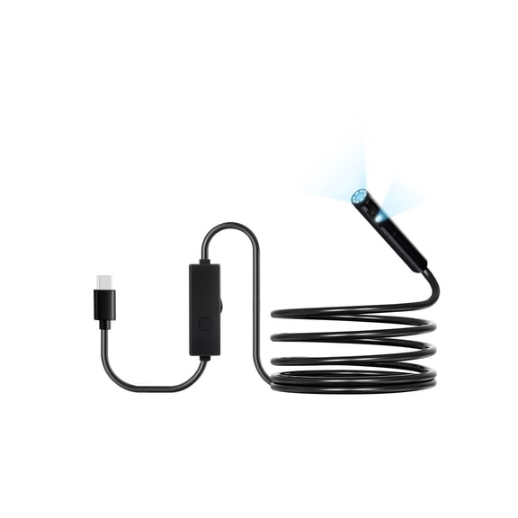 1920P HD Endoscope Camera with Dual Lens and 10FT Waterproof Cable,8+1 LED Lights,2X Zoom for Android and iOS Inspection