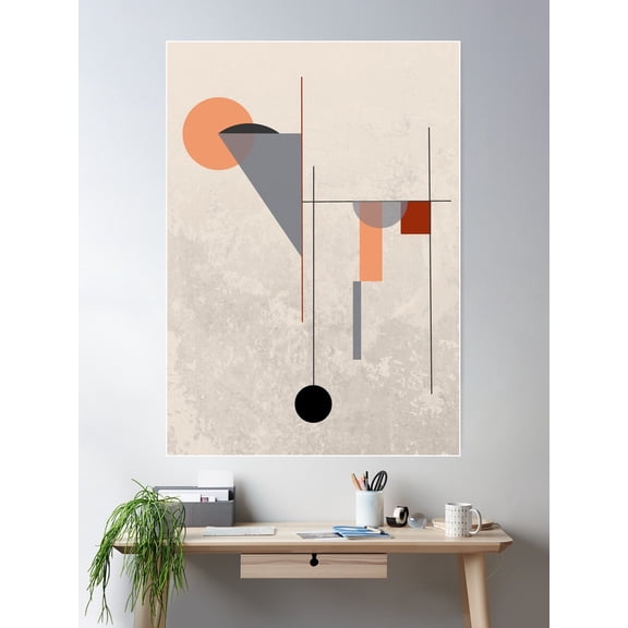 1920S Style Art Deco Abstract Artwork Poster Wall Art, Modern Wall Decor For Living Room Bedroom, 8x12 UNFRAMED