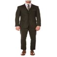 thumbnail image 1 of 1920s 1910s Peak Blinder Custom Vested Suit Vintage Slim Fitted Blazer And Pants And Vest Hunter Green, 1 of 1