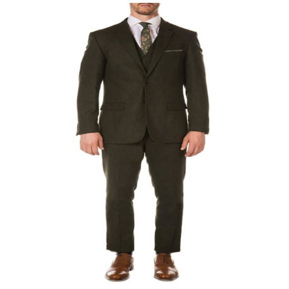 1920s 1910s Peak Blinder Custom Vested Suit Vintage Slim Fitted Blazer And Pants And Vest Hunter Green