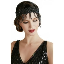 1920s Flapper Headpiece Roaring 20s Headband Great Gatsby Headband Chain for Women Vintage Hair Accessory