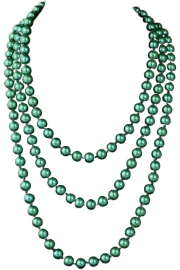 1920s Gatsby Imitation Pearl Necklace Pearl Strands Flapper Beads Necklace for Women Costume Jewelry[h456]