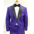 thumbnail image 1 of 1920s Mens Fashion Tailcoat Tuxedo Morning Suit Tux Color Wool Fabric By Alberto Nardoni Purple And Black Color, 1 of 1