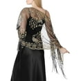 thumbnail image 1 of 1920s Shawls and Wraps for Evening Dresses Formal Cover Up Long Women Sequin Flapper Shawl for Cocktail Prom Wedding, 1 of 7