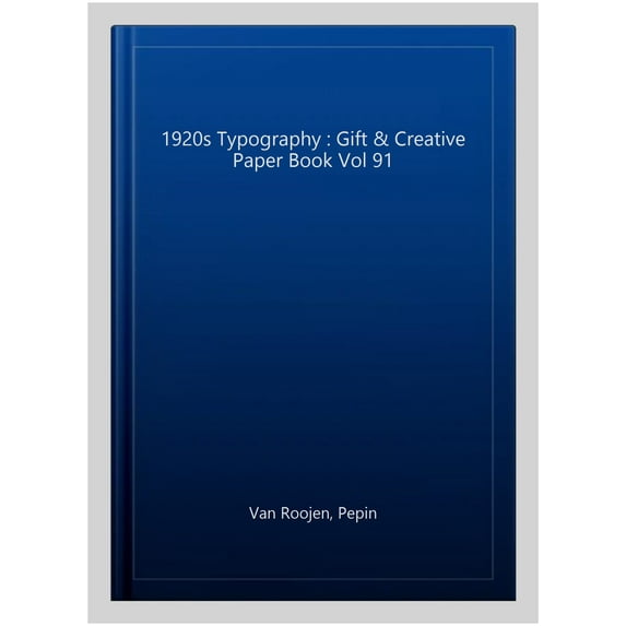 1920s Typography : Gift & Creative Paper Book Vol 91