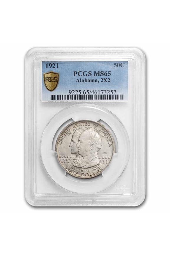 1921 2X2 Alabama Centennial Half Dollar Commem MS-65 PCGS