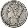 thumbnail image 1 of 1921-D Mercury Dime VF, 1 of 2