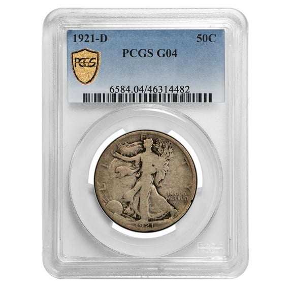 1921-D Walking Liberty Half Dollar Good-4 PCGS
