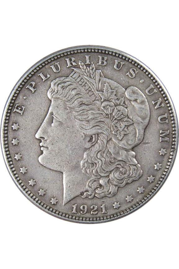 1921 Morgan Dollar VF Very Fine 90% Silver $1 US Coin Collectible