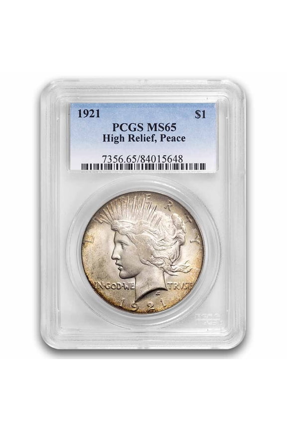 1921 Peace Dollar MS-65 PCGS (Toned)