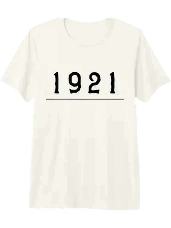 1921 Tulsa Oklahoma Black Wall Street Never Forget Graphic Design T-Shirt