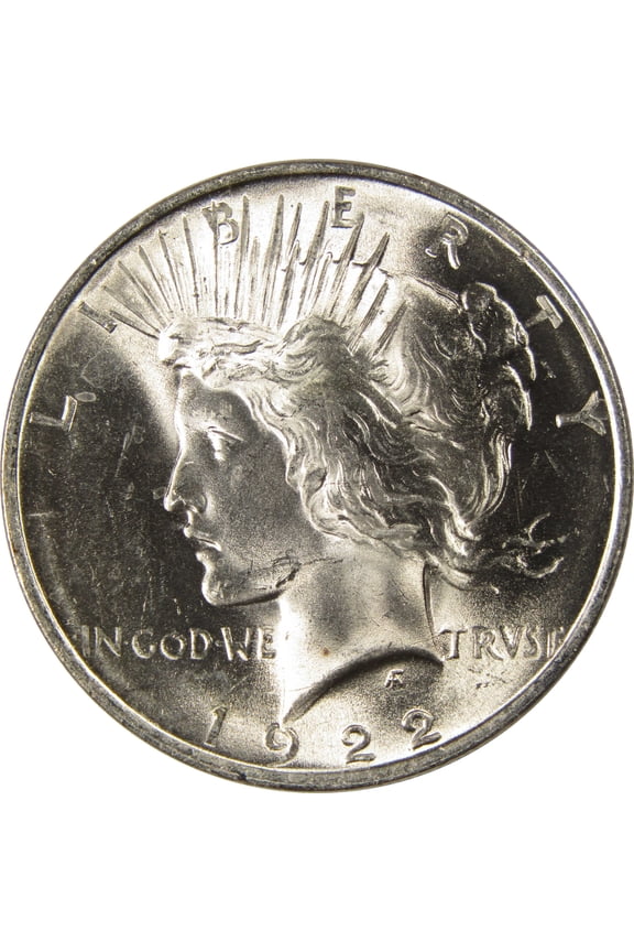 1922 Peace Dollar BU Choice Uncirculated Silver $1 Coin