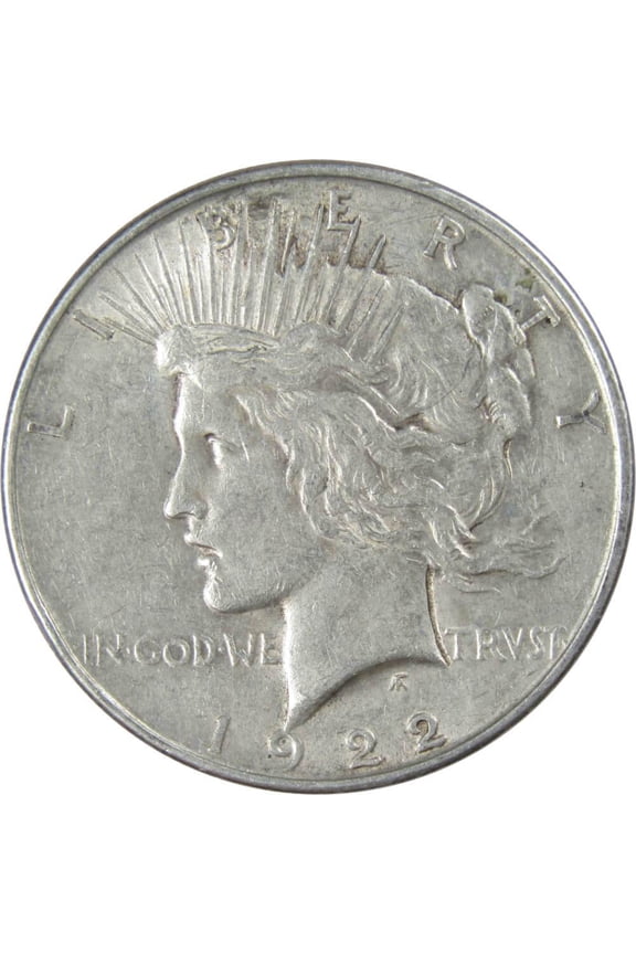 1922 Peace Dollar VF Very Fine 90% Silver $1 US Coin Collectible