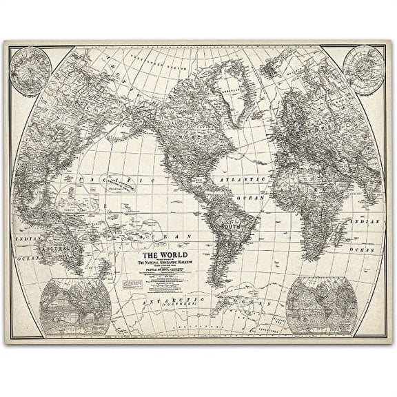 1922 World Map Art Print- 11x14 Unframed Art Print - Great Home Decor