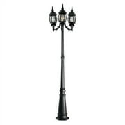 1923-BK-Designers Fountain-Hacienda - Three Light Outdoor Post Lantern