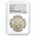 thumbnail image 1 of 1923-D Peace Dollar MS-63 NGC, 1 of 3