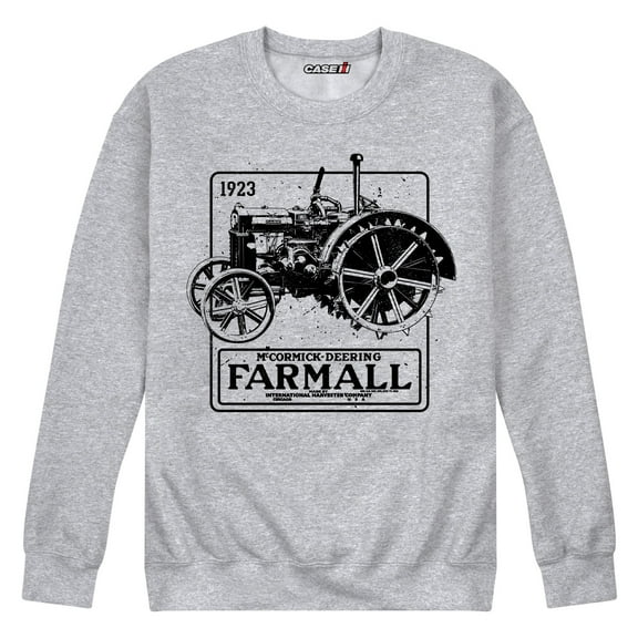 1923 Farmall Vintage Tractor - Men's Crew Neck Fleece Pullover