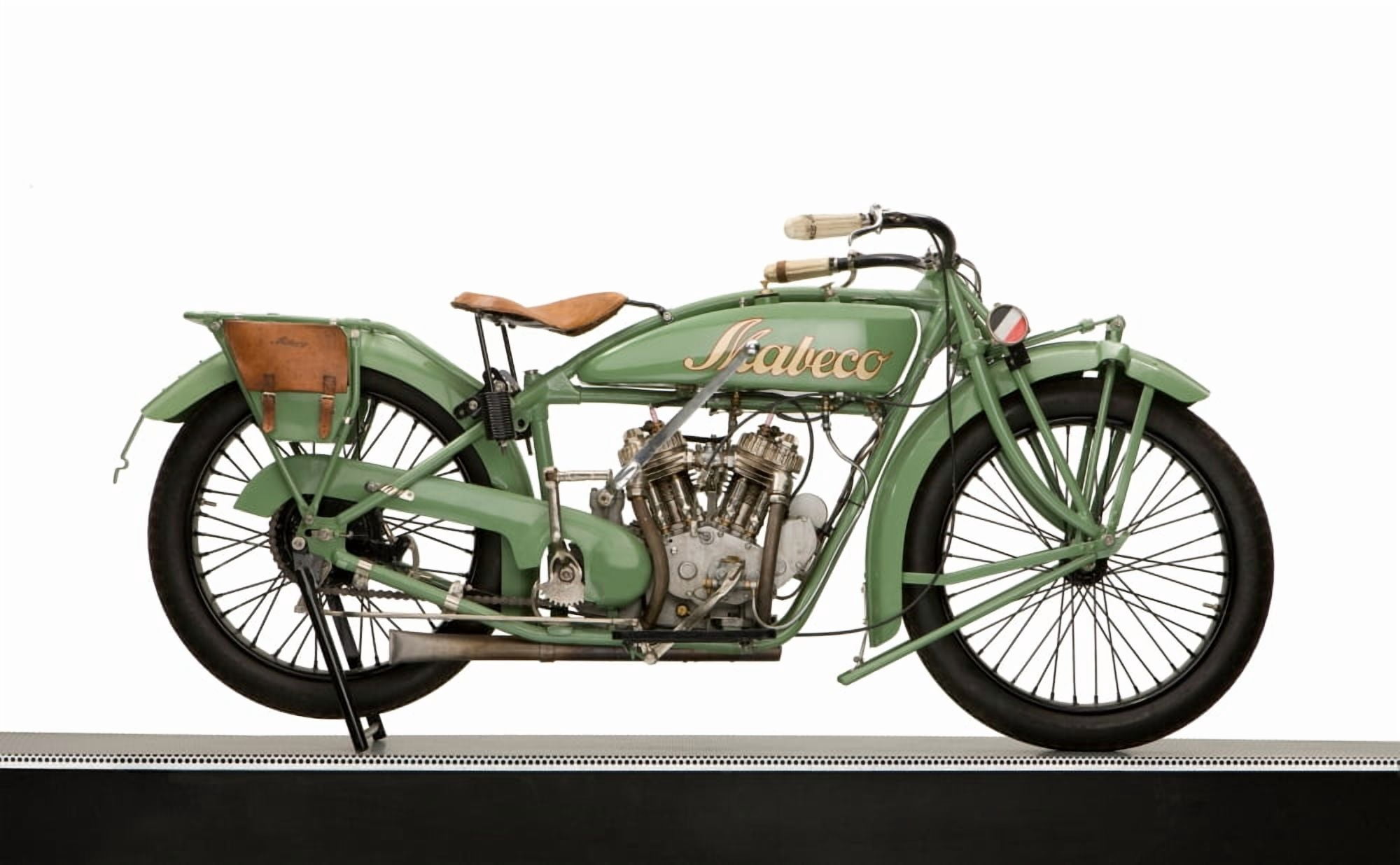 1923 Mabeco 596cc V-Twin motorcycle Canvas Art - Panoramic Images (12 x 20)
