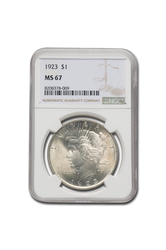 1923 Peace Dollar MS-67 NGC