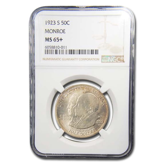 1923-S Monroe Doctrine Commemorative Half Dollar MS-65+ NGC