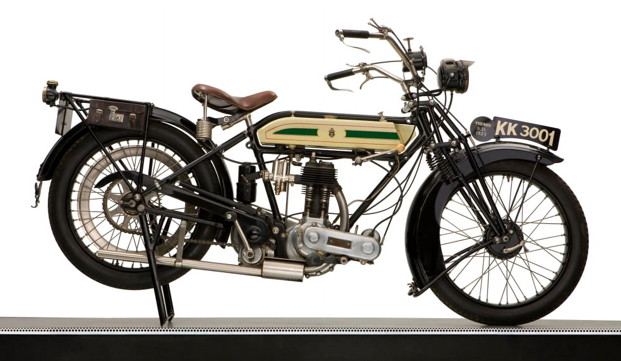 1923 Triumph SD 550 motorcycle Canvas Art - Panoramic Images (24 x 40)