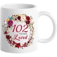 thumbnail image 1 of 1924 102nd Birthday Gifts for Women, Birthday Gifts for Women Turning 102 years old, 102nd Bday Gifts Ideas, Mothers Day Christmas Gifts for Mom, Grandma, Aunt, Wife, Sister, 102 Years Loved Mug, 1 of 7
