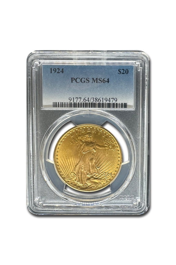 1924 $20 St Gaudens Gold Double Eagle MS-64 PCGS