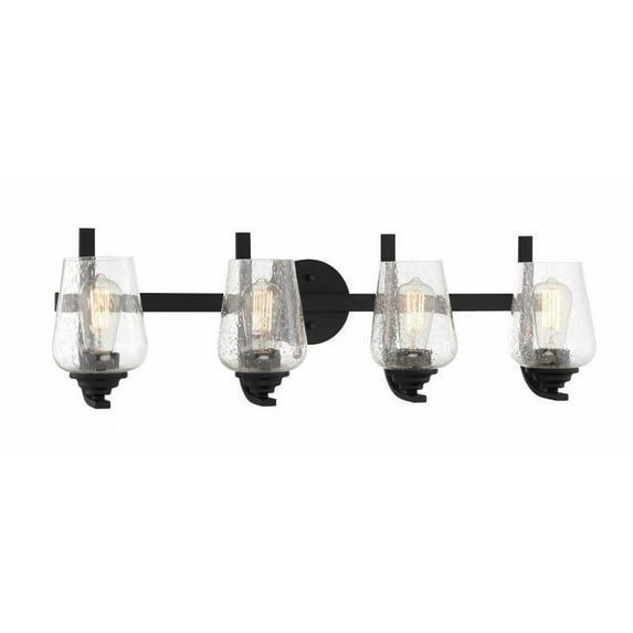 Shyloh 4-Light Bathroom Vanity Light in Coal