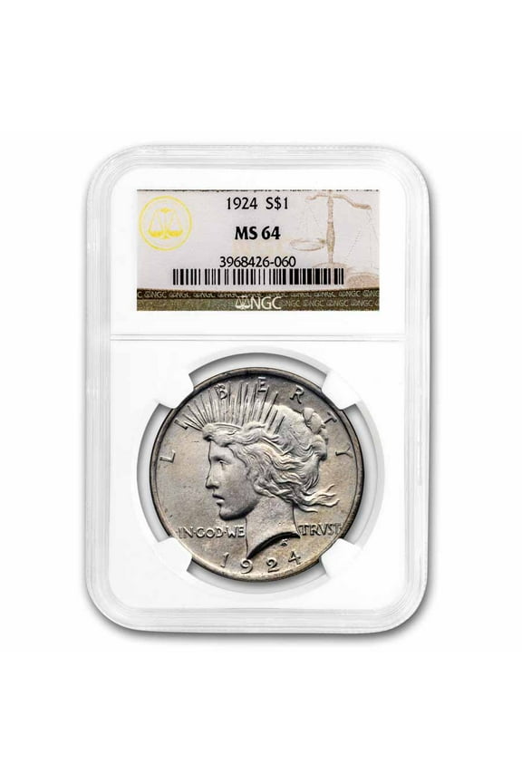 1924 Peace Dollar MS-64 NGC