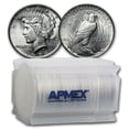 thumbnail image 1 of 1924 Peace Silver Dollars BU (20-Coin Roll), 1 of 3