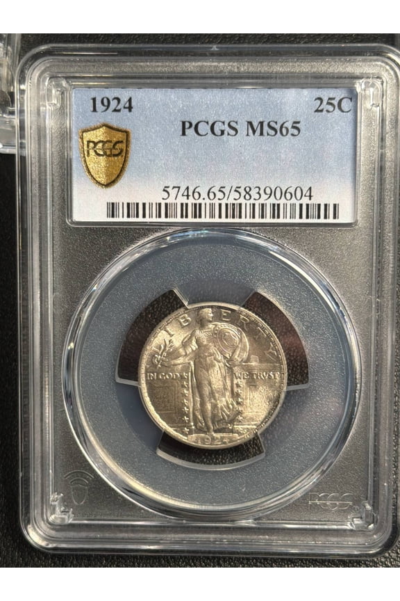 1924 Quarter Dollars Standing Liberty Quarter PCGS MS-65