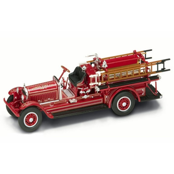 1924 Stutz Model C Fire Engine Fords Fire Co. No.1, Red - Yatming 43006 - 1/43 Scale Diecast Model Toy Car