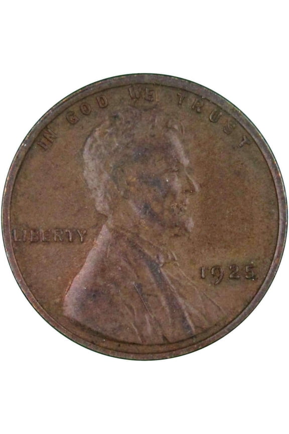 1925 Lincoln Wheat Cent XF EF Extremely Fine Bronze Penny 1c Coin Collectible