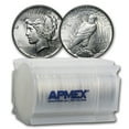 thumbnail image 1 of 1925 Peace Silver Dollars BU (20-Coin Roll), 1 of 3