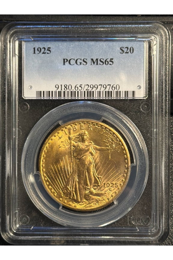 1925 Saint Gaudens Double Eagle PCGS MS-65