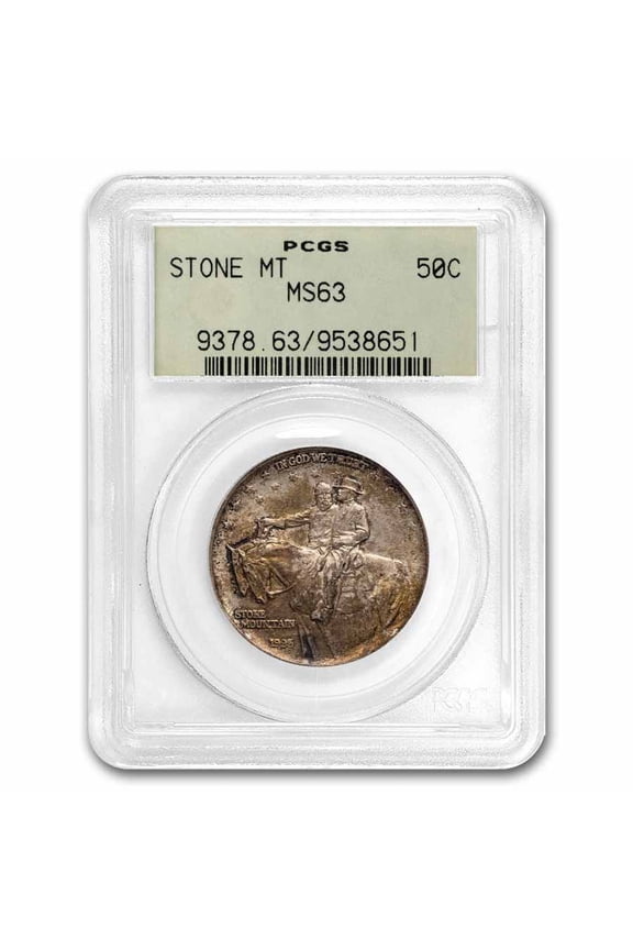 1925 Stone Mountain Memorial Half Dollar MS-63 PCGS (Toned)