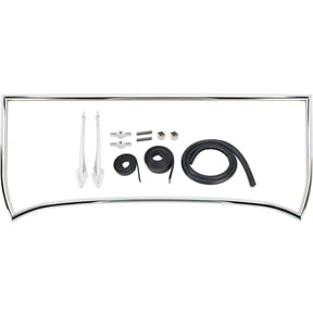 1926-1927 Ford Model T Chopped Windshield Frame Kit, Chrome