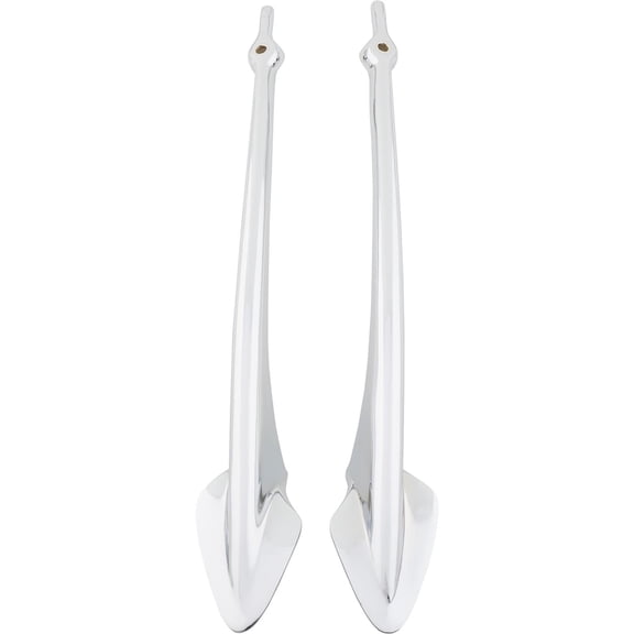 1926-1927 Model T Windshield Posts, 4 Inch Chopped, Chrome