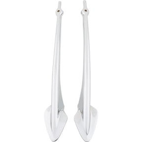 1926-1927 Model T Windshield Posts, 4 Inch Chopped, Chrome