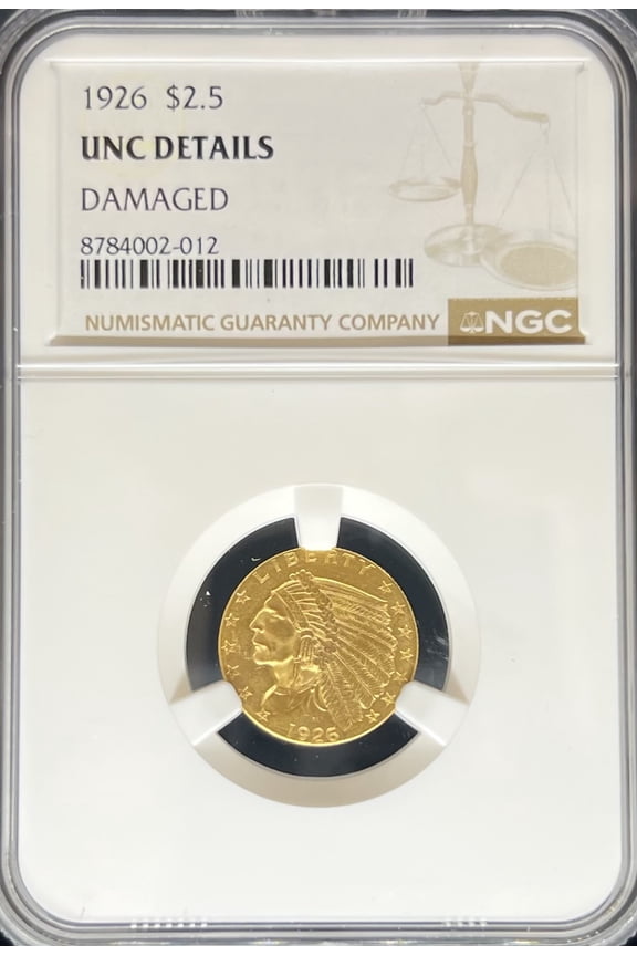 1926 $2.5 Indian UNC Details NGC (PA8784002012)