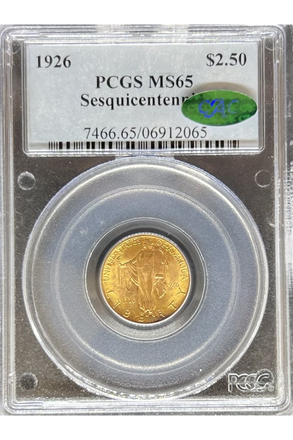 1926 G$2.5 Sesquicentennial MS65 PCGS CAC (PA6912065)