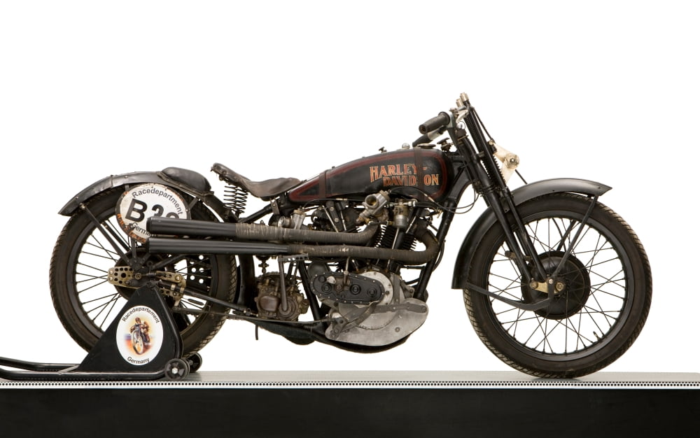 1926 Harley Davidson 74ci Model J OHV Racing motorcycle Canvas Art - Panoramic Images (12 x 20)