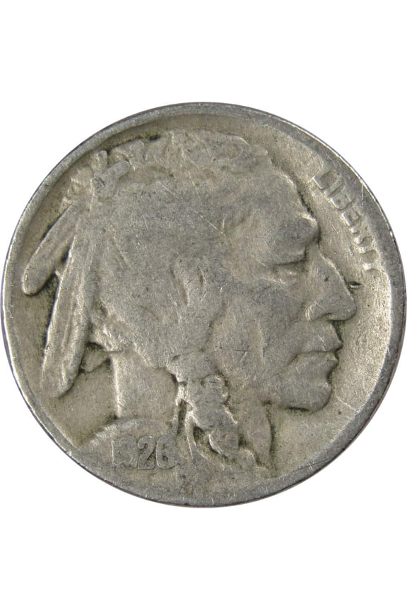 1926 Indian Head Buffalo Nickel 5 Cent Piece G Good 5c US Coin Collectible