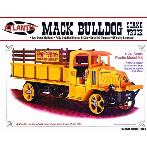 1926 Mack AC Bulldog Stake Truck - Ringling Bros. and Barnum & Bailey 1/24 Scale Model Kit