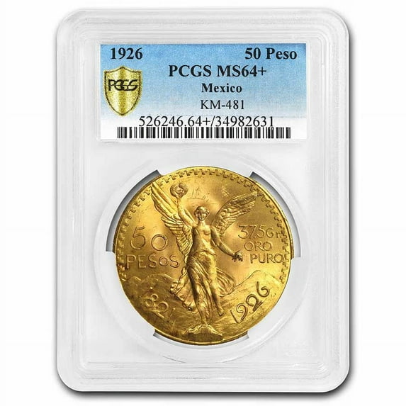 1926 Mexico Gold 50 Pesos MS-64+ PCGS