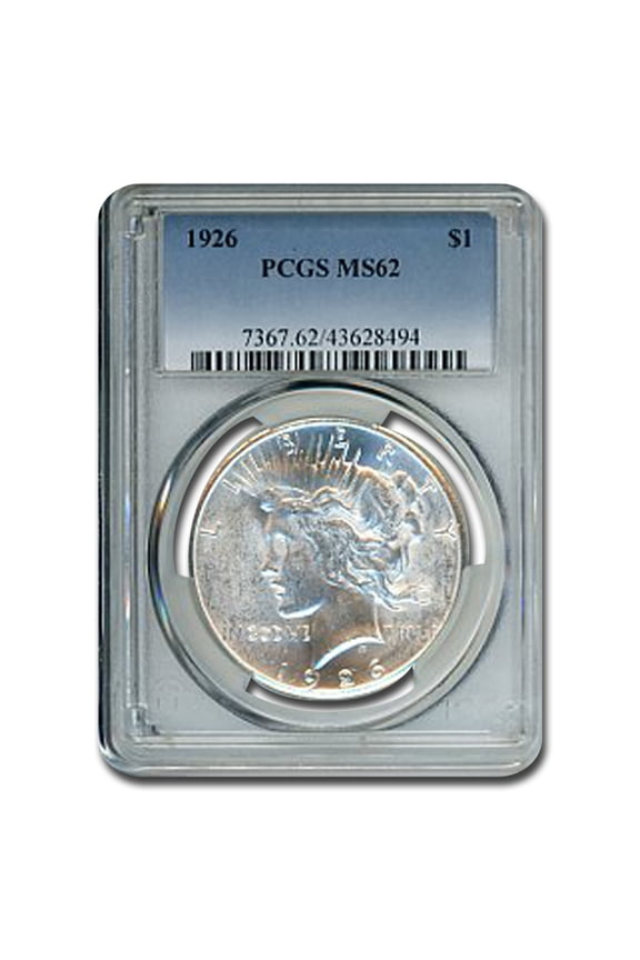 1926 Peace Dollar MS-62 PCGS