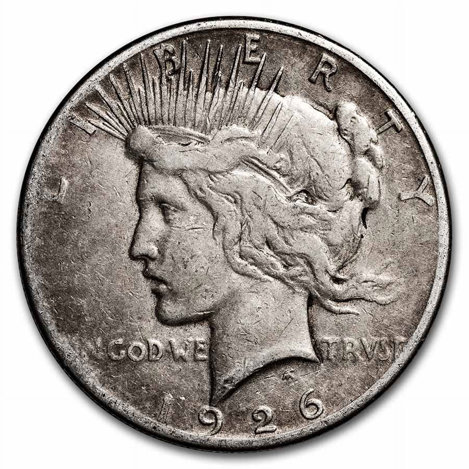 1926-S Peace Dollar VG/VF, Silver Collectible Coin, Lady Liberty Design ...