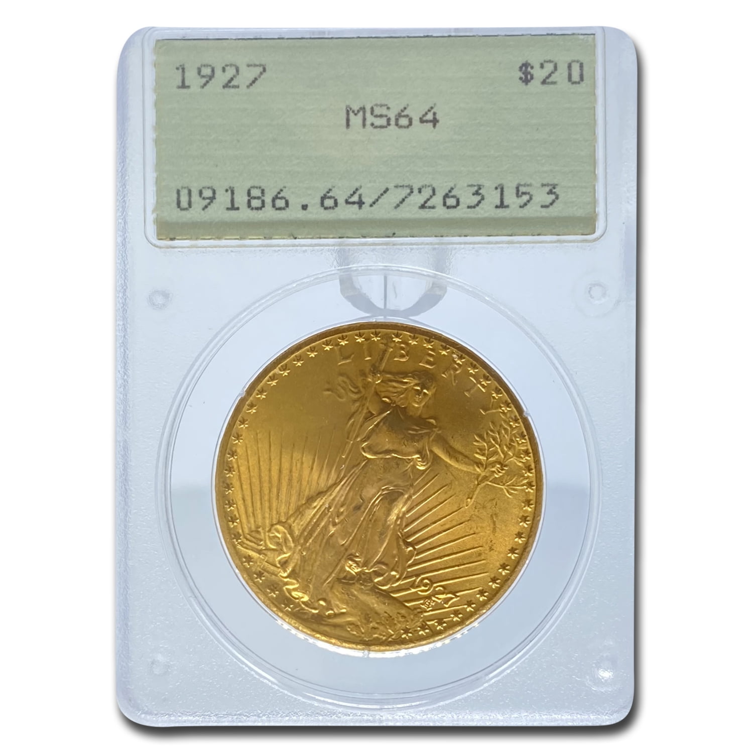 1927 $20 St Gaudens Gold Double Eagle MS-64 PCGS (Rattler) - Walmart.com