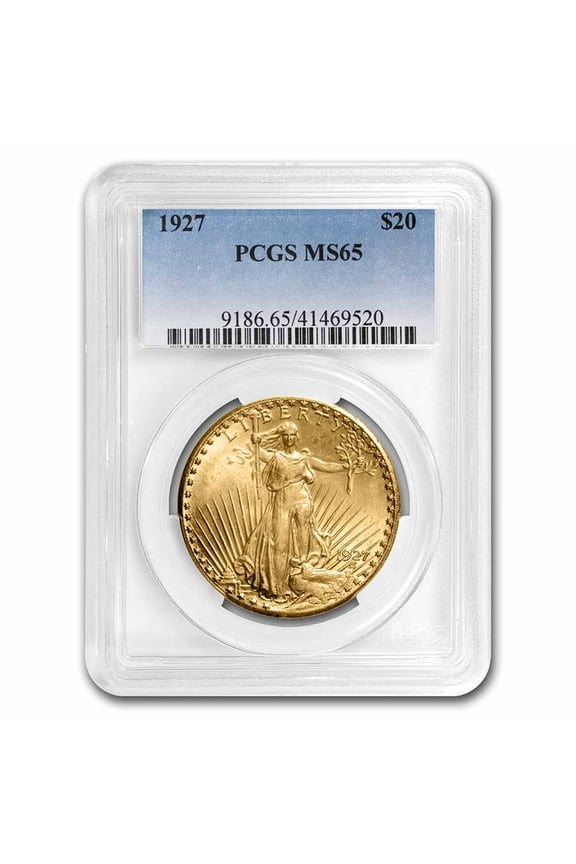 1927 $20 St Gaudens Gold Double Eagle MS-65 PCGS